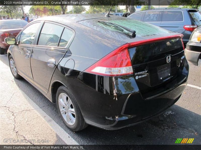 Crystal Black Pearl / Gray 2010 Honda Insight Hybrid EX