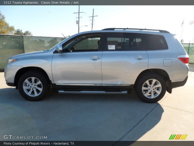Classic Silver Metallic / Ash 2012 Toyota Highlander