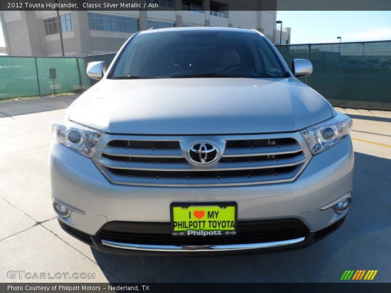 Classic Silver Metallic / Ash 2012 Toyota Highlander