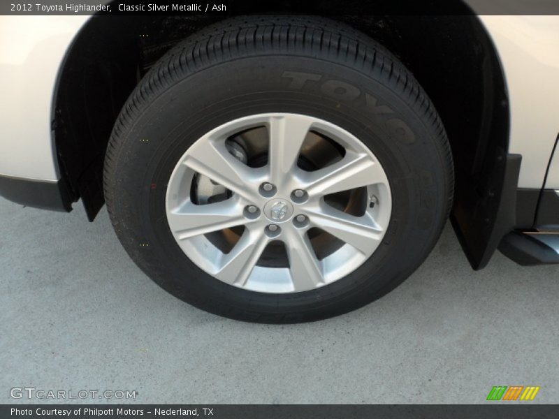 Classic Silver Metallic / Ash 2012 Toyota Highlander