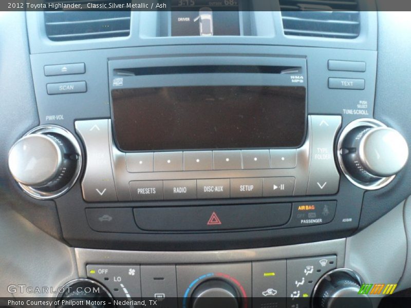 Classic Silver Metallic / Ash 2012 Toyota Highlander