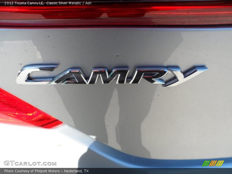 Classic Silver Metallic / Ash 2012 Toyota Camry LE