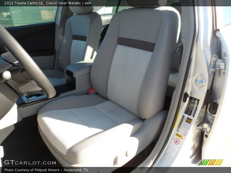 Classic Silver Metallic / Ash 2012 Toyota Camry LE