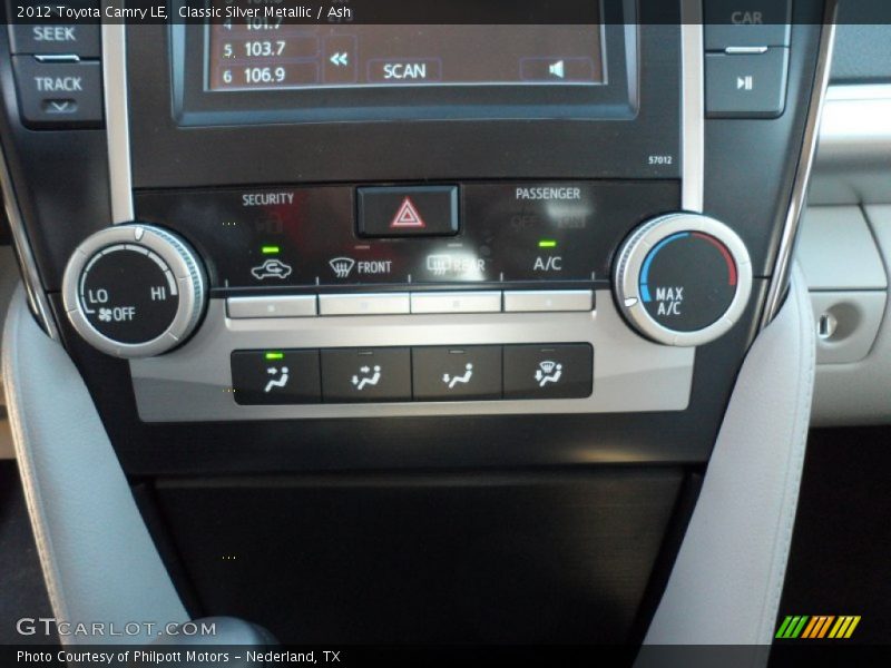 Classic Silver Metallic / Ash 2012 Toyota Camry LE