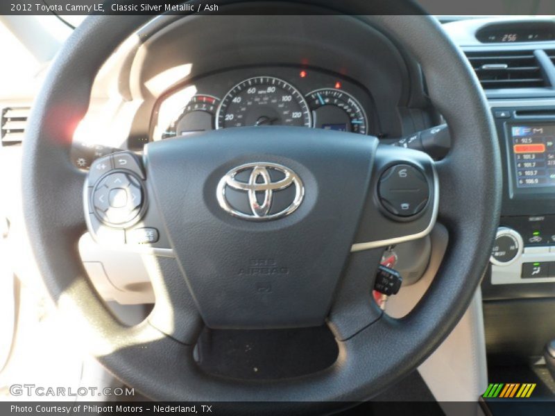 Classic Silver Metallic / Ash 2012 Toyota Camry LE