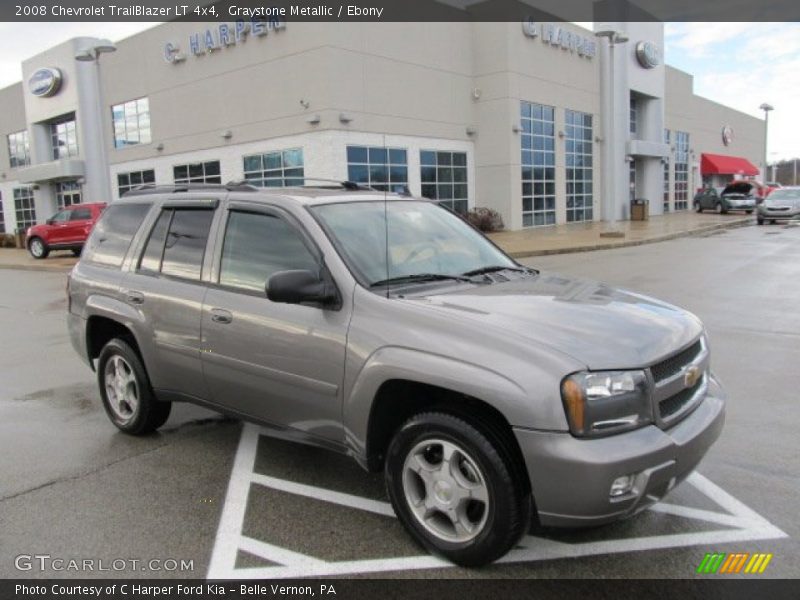 Graystone Metallic / Ebony 2008 Chevrolet TrailBlazer LT 4x4