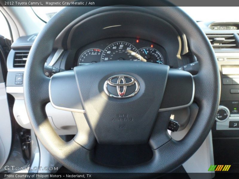 Magnetic Gray Metallic / Ash 2012 Toyota Camry L