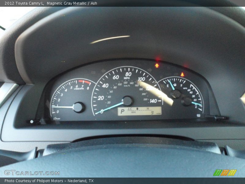Magnetic Gray Metallic / Ash 2012 Toyota Camry L