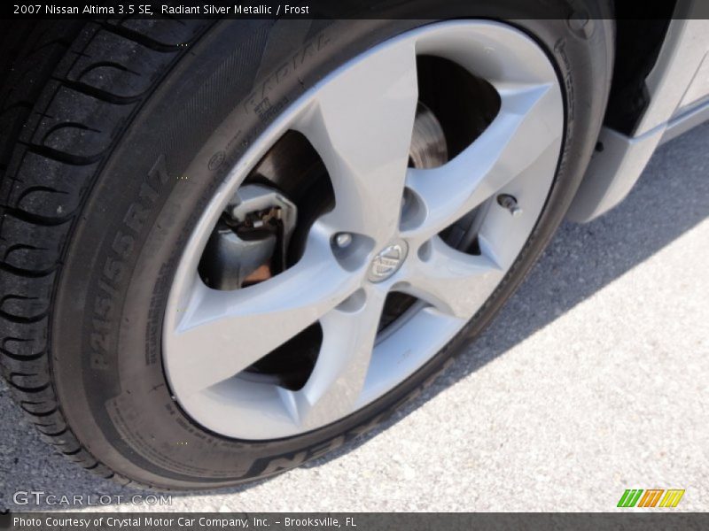 Radiant Silver Metallic / Frost 2007 Nissan Altima 3.5 SE