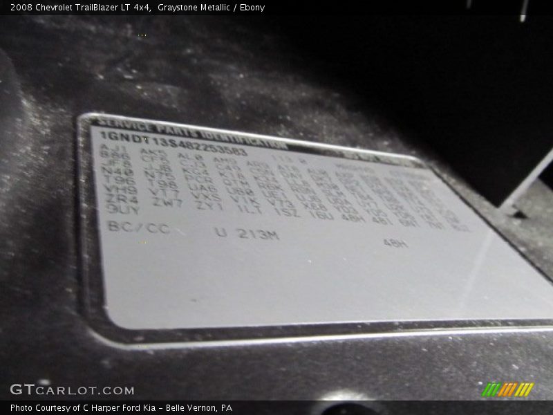 Graystone Metallic / Ebony 2008 Chevrolet TrailBlazer LT 4x4