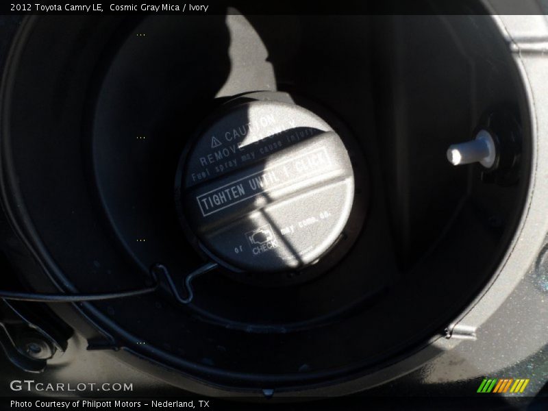 Cosmic Gray Mica / Ivory 2012 Toyota Camry LE