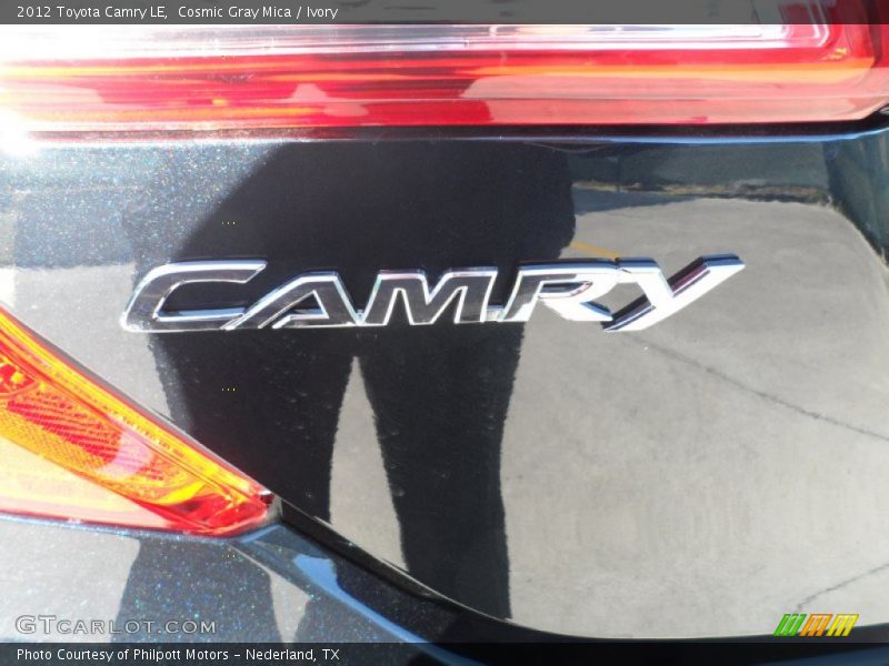 Cosmic Gray Mica / Ivory 2012 Toyota Camry LE