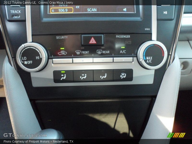 Cosmic Gray Mica / Ivory 2012 Toyota Camry LE