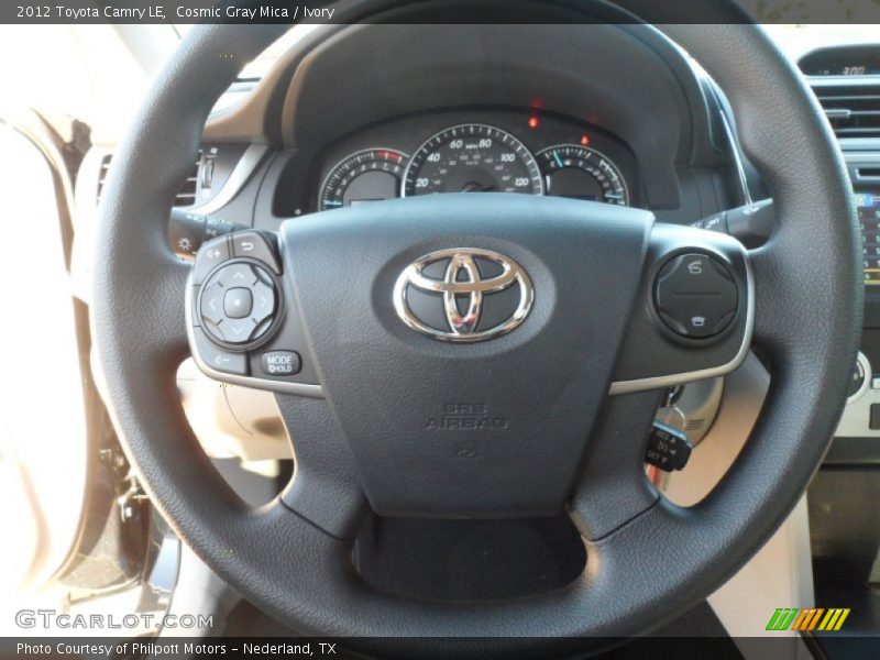 Cosmic Gray Mica / Ivory 2012 Toyota Camry LE