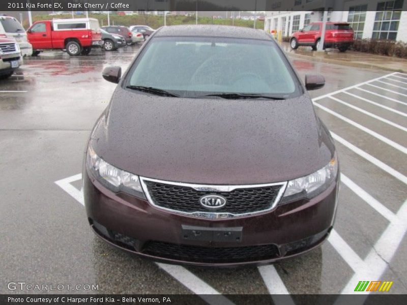 Dark Cherry / Coffee 2011 Kia Forte EX
