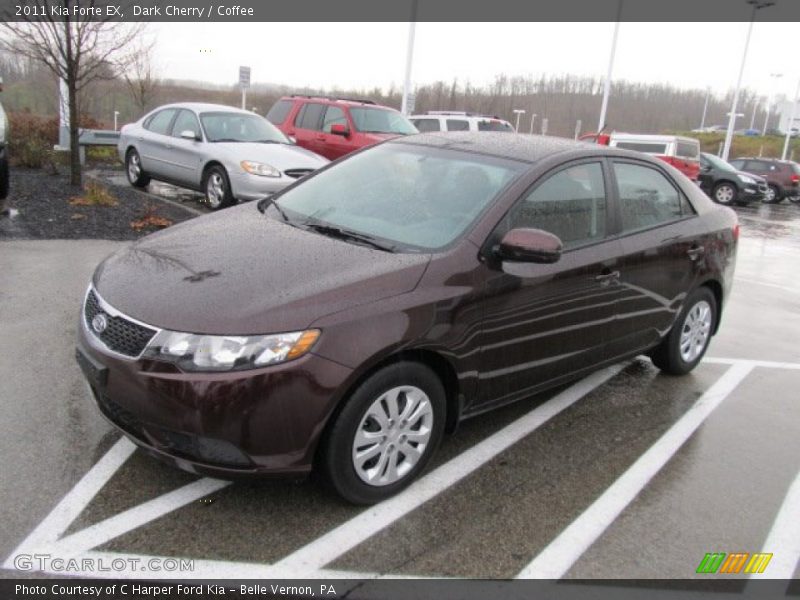 Dark Cherry / Coffee 2011 Kia Forte EX