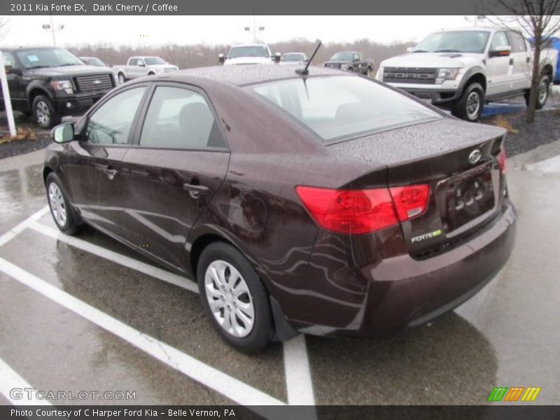 Dark Cherry / Coffee 2011 Kia Forte EX