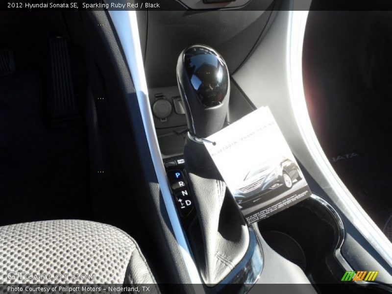 Sparkling Ruby Red / Black 2012 Hyundai Sonata SE