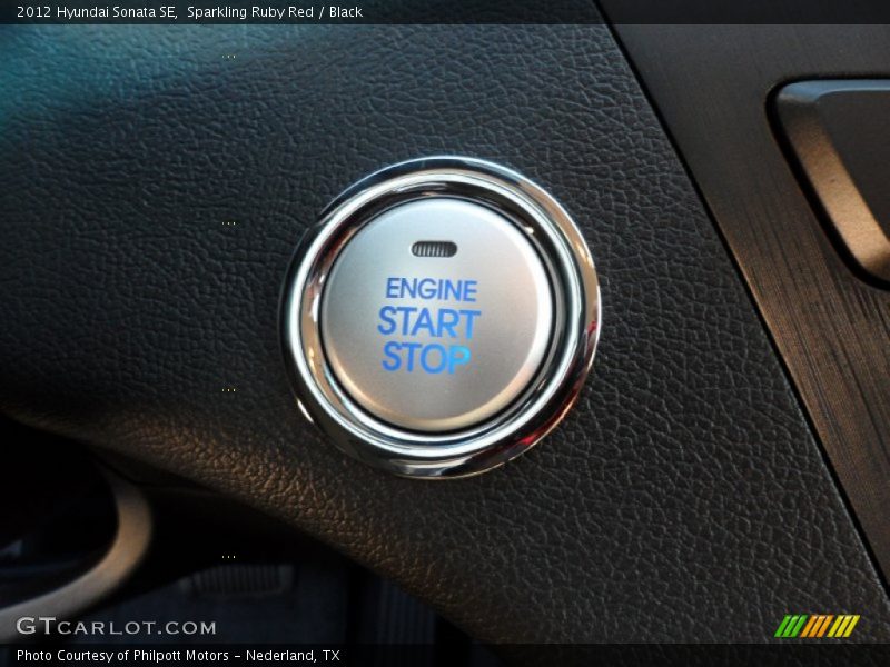 Sparkling Ruby Red / Black 2012 Hyundai Sonata SE