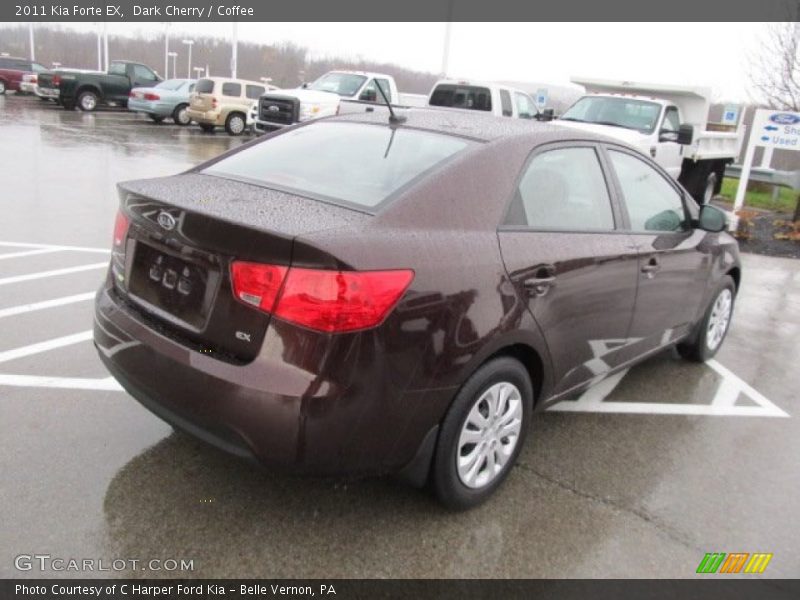 Dark Cherry / Coffee 2011 Kia Forte EX