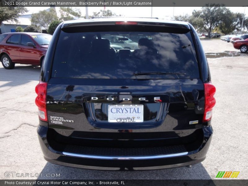 Blackberry Pearl / Black/Light Graystone 2011 Dodge Grand Caravan Mainstreet