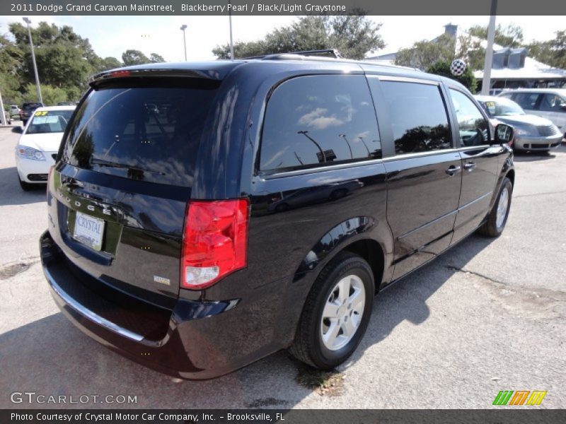 Blackberry Pearl / Black/Light Graystone 2011 Dodge Grand Caravan Mainstreet