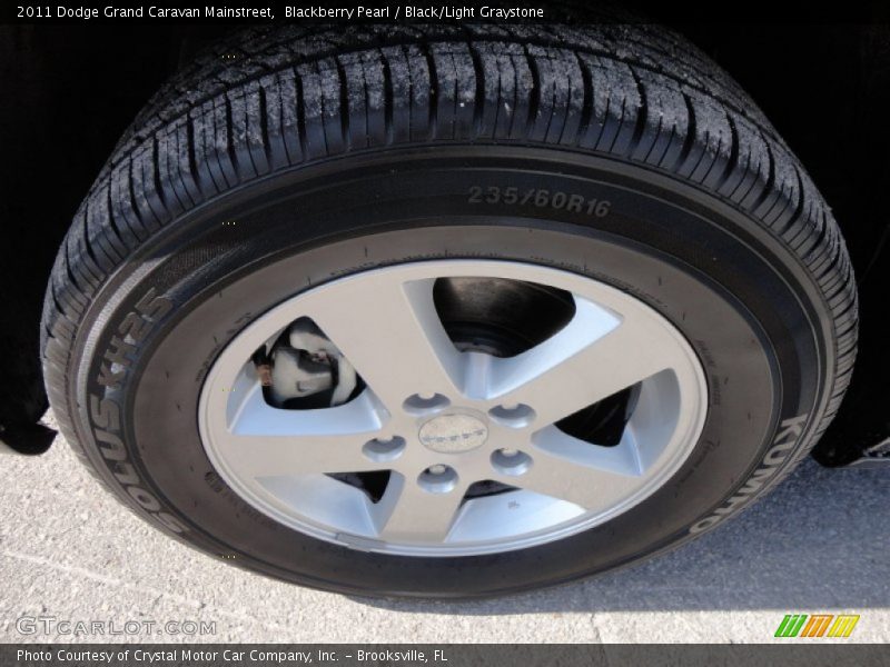 Blackberry Pearl / Black/Light Graystone 2011 Dodge Grand Caravan Mainstreet