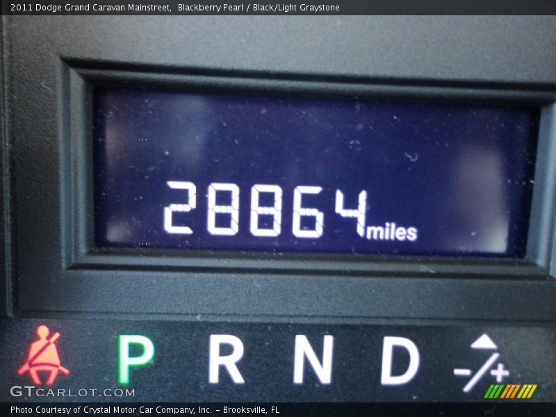 Blackberry Pearl / Black/Light Graystone 2011 Dodge Grand Caravan Mainstreet