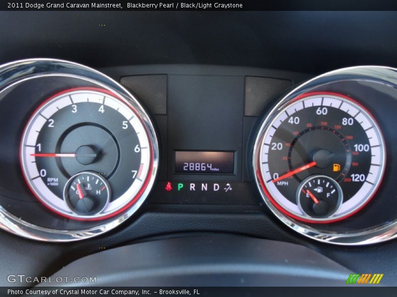 Blackberry Pearl / Black/Light Graystone 2011 Dodge Grand Caravan Mainstreet