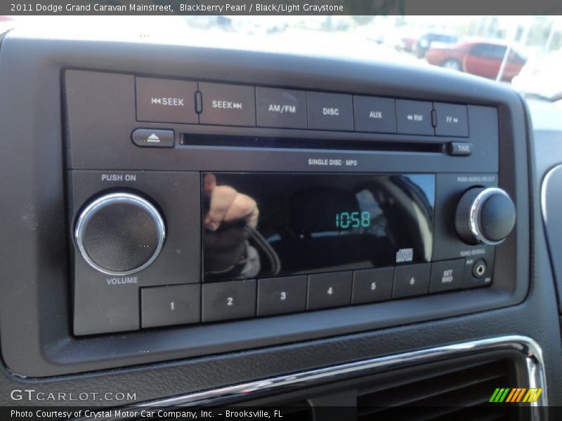 Blackberry Pearl / Black/Light Graystone 2011 Dodge Grand Caravan Mainstreet