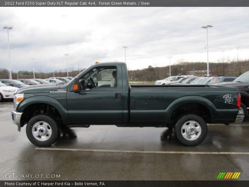  2012 F250 Super Duty XLT Regular Cab 4x4 Forest Green Metallic