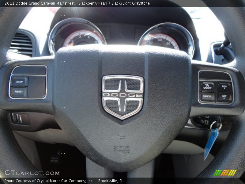 Blackberry Pearl / Black/Light Graystone 2011 Dodge Grand Caravan Mainstreet