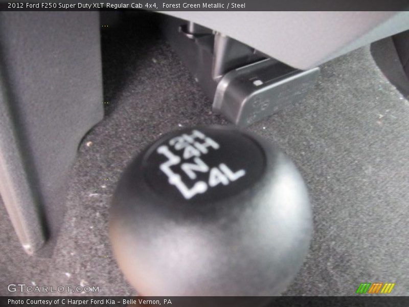 Forest Green Metallic / Steel 2012 Ford F250 Super Duty XLT Regular Cab 4x4