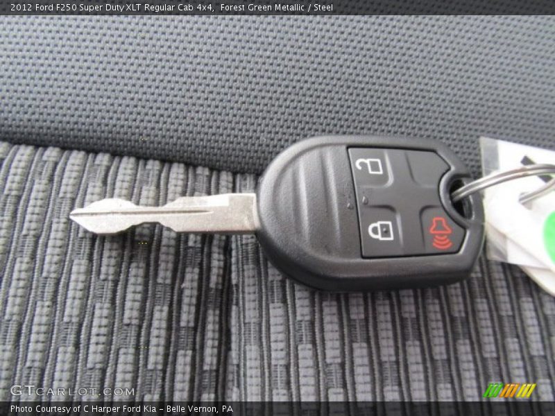 Forest Green Metallic / Steel 2012 Ford F250 Super Duty XLT Regular Cab 4x4
