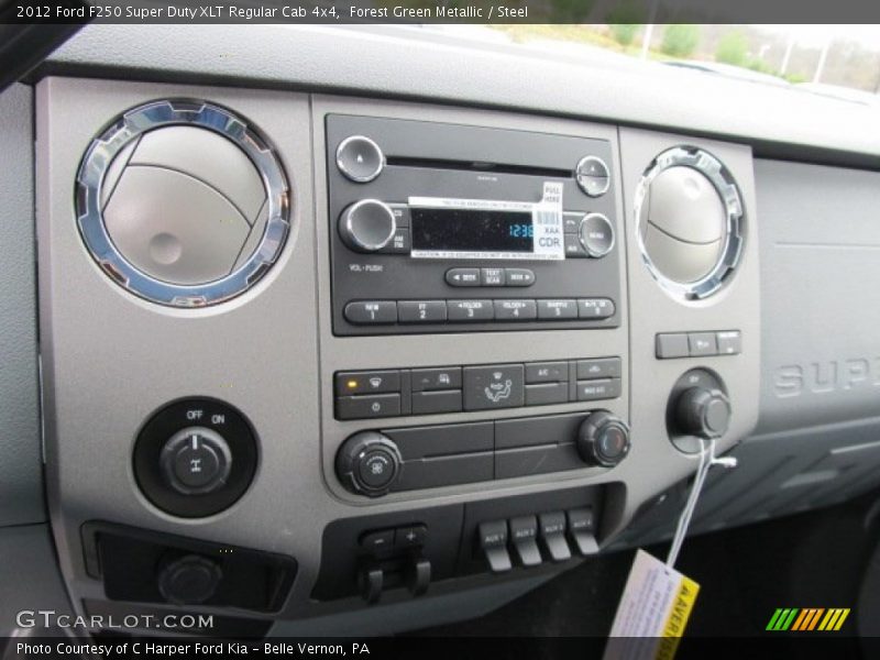 Forest Green Metallic / Steel 2012 Ford F250 Super Duty XLT Regular Cab 4x4