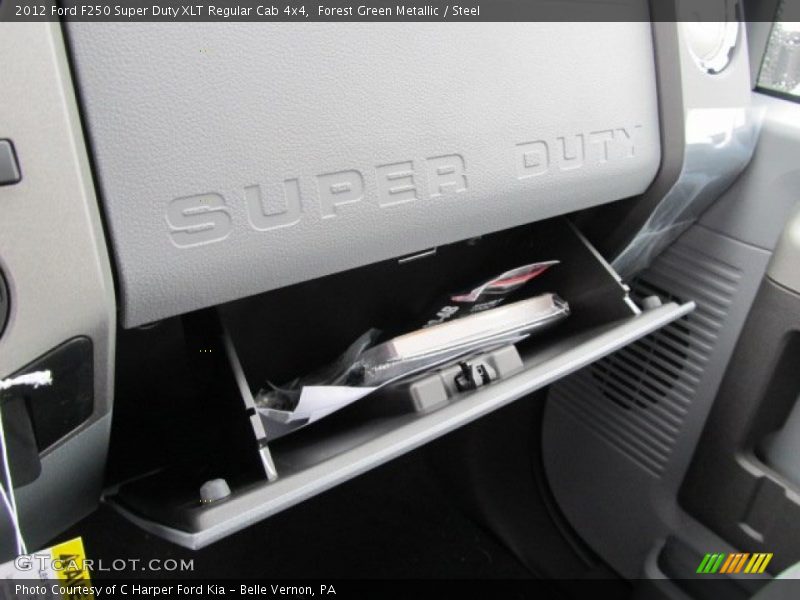Forest Green Metallic / Steel 2012 Ford F250 Super Duty XLT Regular Cab 4x4