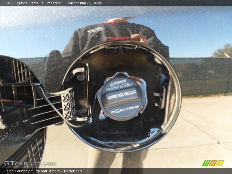 Twilight Black / Beige 2012 Hyundai Santa Fe Limited V6