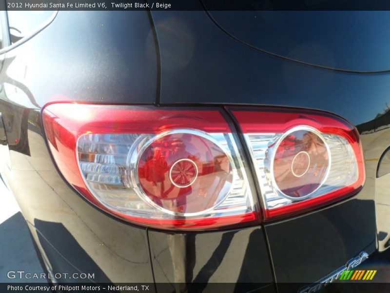 Twilight Black / Beige 2012 Hyundai Santa Fe Limited V6