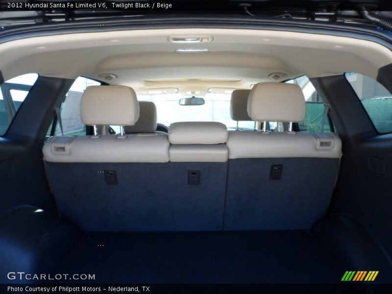 Twilight Black / Beige 2012 Hyundai Santa Fe Limited V6