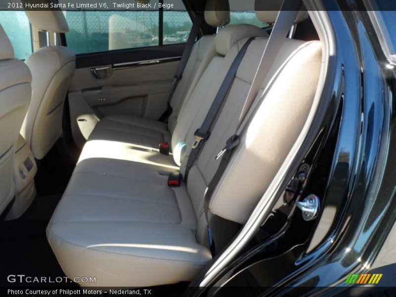 Twilight Black / Beige 2012 Hyundai Santa Fe Limited V6