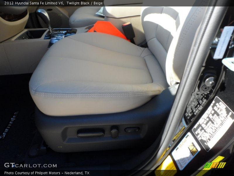 Twilight Black / Beige 2012 Hyundai Santa Fe Limited V6