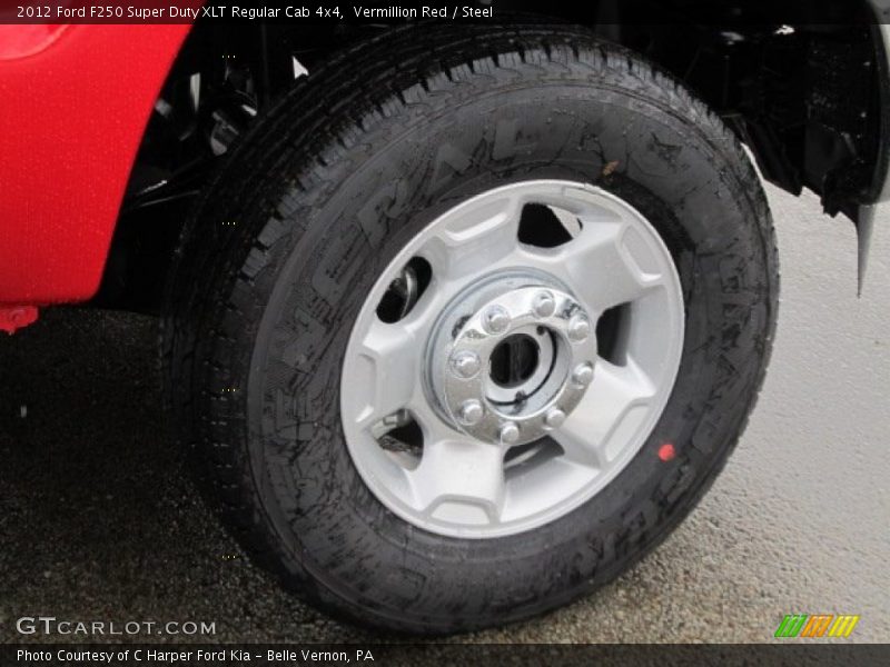Vermillion Red / Steel 2012 Ford F250 Super Duty XLT Regular Cab 4x4