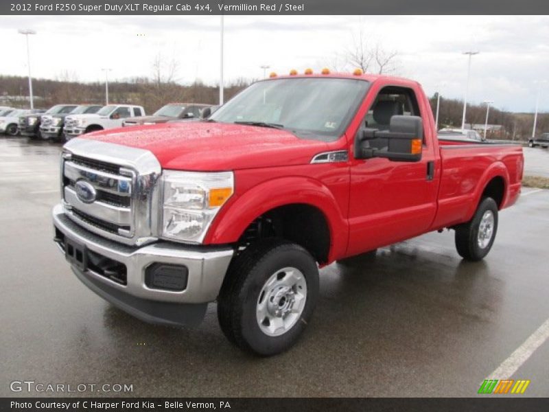 Front 3/4 View of 2012 F250 Super Duty XLT Regular Cab 4x4