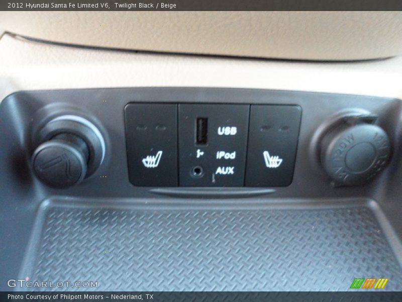 Twilight Black / Beige 2012 Hyundai Santa Fe Limited V6