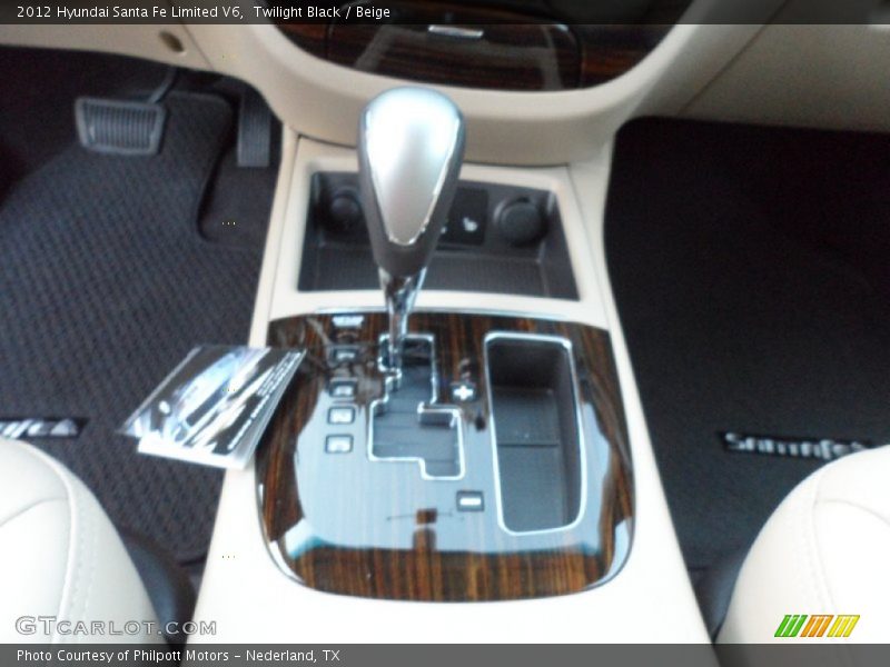 Twilight Black / Beige 2012 Hyundai Santa Fe Limited V6