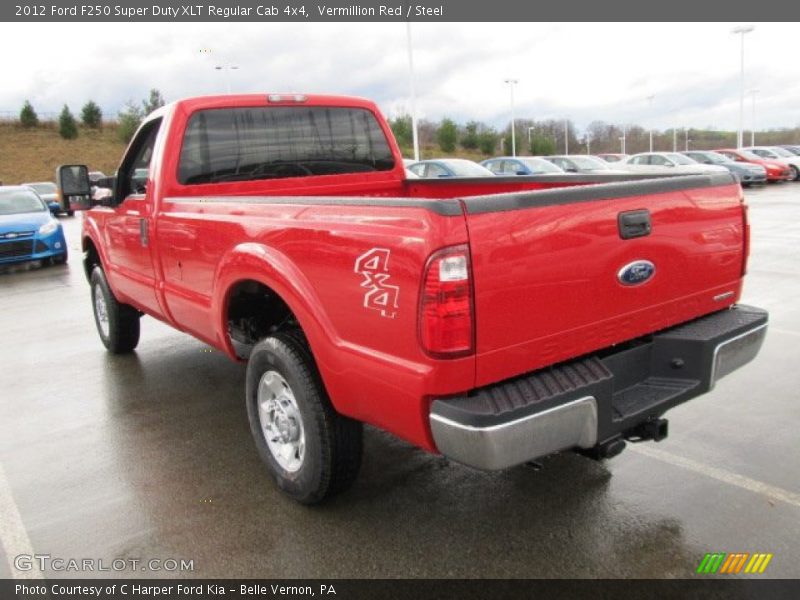  2012 F250 Super Duty XLT Regular Cab 4x4 Vermillion Red