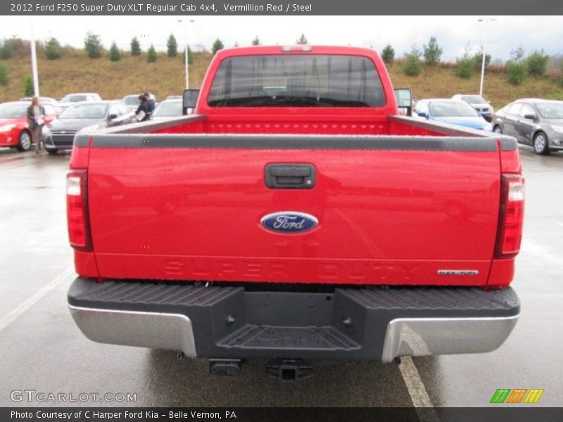 Vermillion Red / Steel 2012 Ford F250 Super Duty XLT Regular Cab 4x4