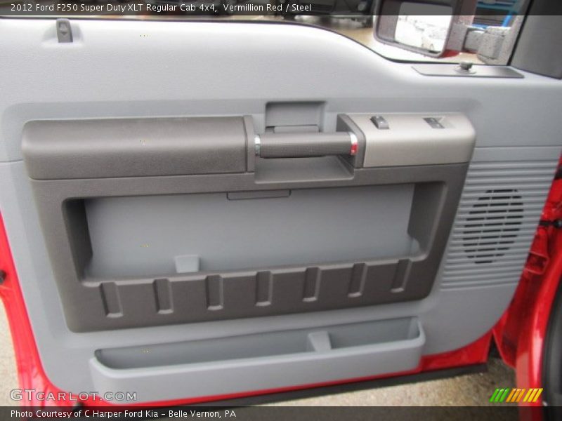 Vermillion Red / Steel 2012 Ford F250 Super Duty XLT Regular Cab 4x4