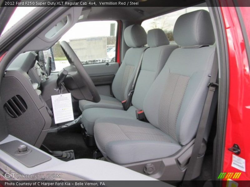 Vermillion Red / Steel 2012 Ford F250 Super Duty XLT Regular Cab 4x4