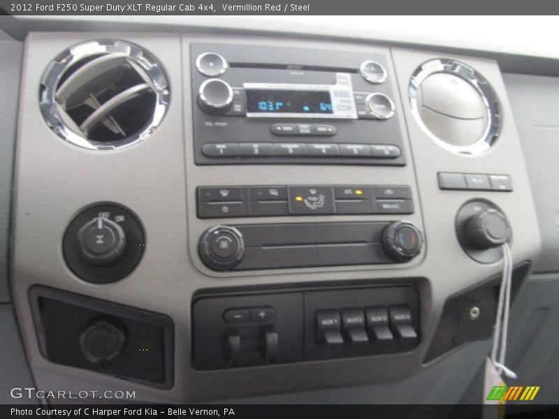 Vermillion Red / Steel 2012 Ford F250 Super Duty XLT Regular Cab 4x4